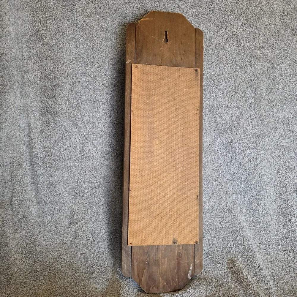 Vintage Wooden Mail Organizer Letter Bills KEY HOLDER WALL Mount 3 Slots